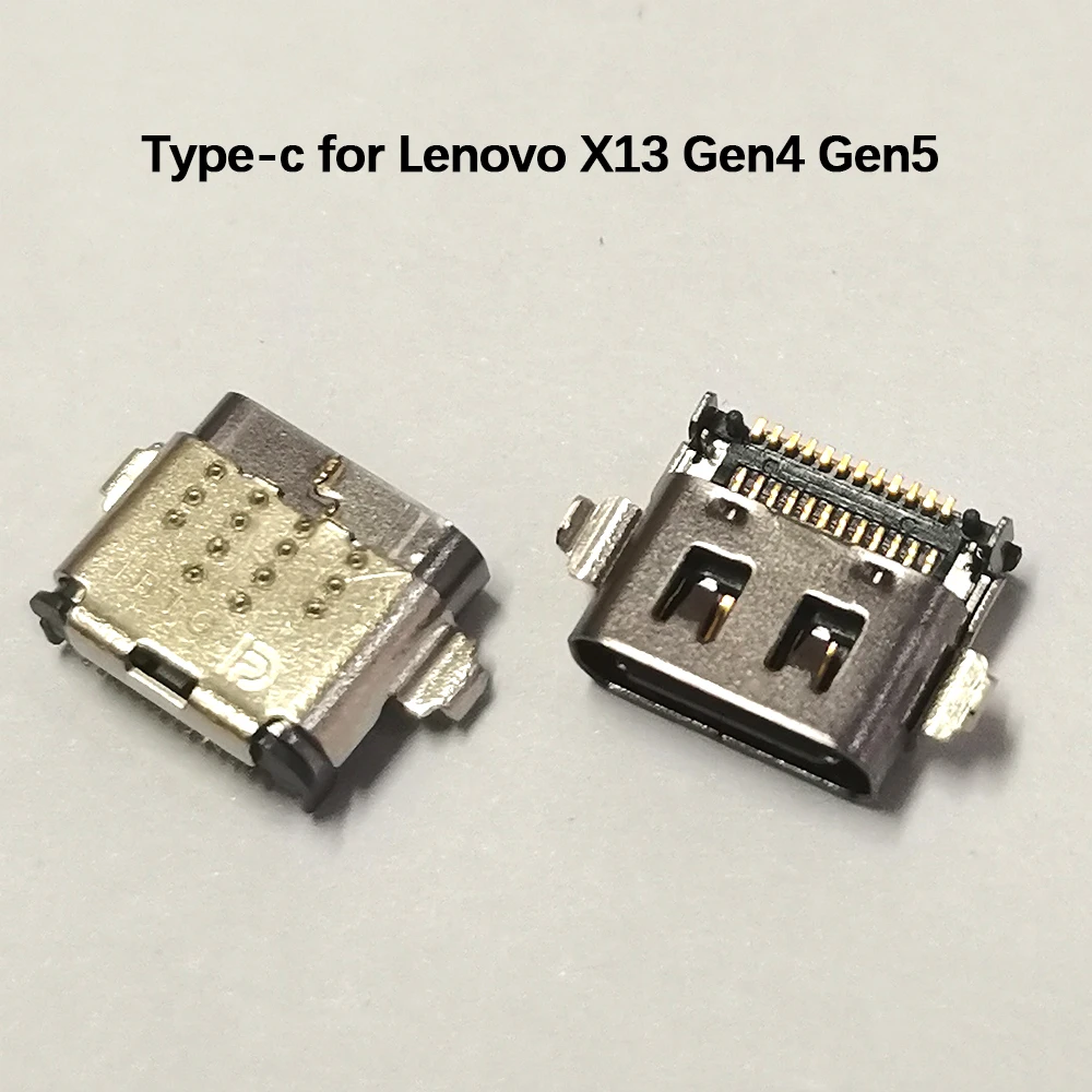 24-Pin USB-C-Anschluss Laptop USB-Typ-C-Ladeanschluss für Lenovo ThinkPad X13 Gen4 Gen5 21LU 21LV DC-Stromanschluss Reparaturteil – Detail 1