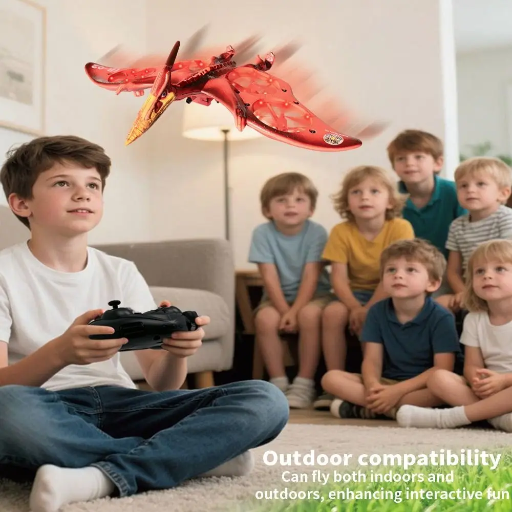 

EPP Foam Flame Pterosaur Remote Control Aircraft Gravity Sensing RC Drones Remote Control Foam Fighter Rechargeable Portable