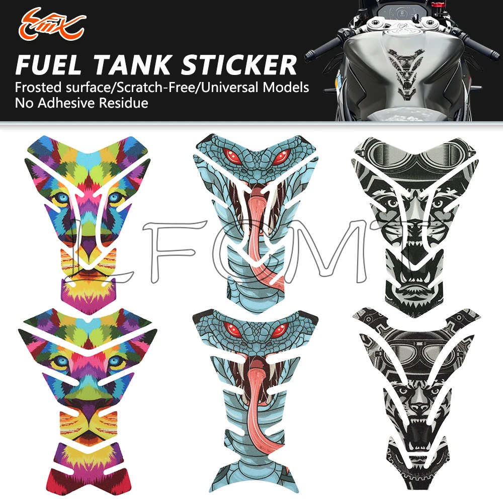 Motorcycle Frosted Fuel Tank Pad Protector Sticker Decor Decal For Suzuki Bandit GSXS GSXR 750 V-Strom 650 1000 Kawasaki Ninja