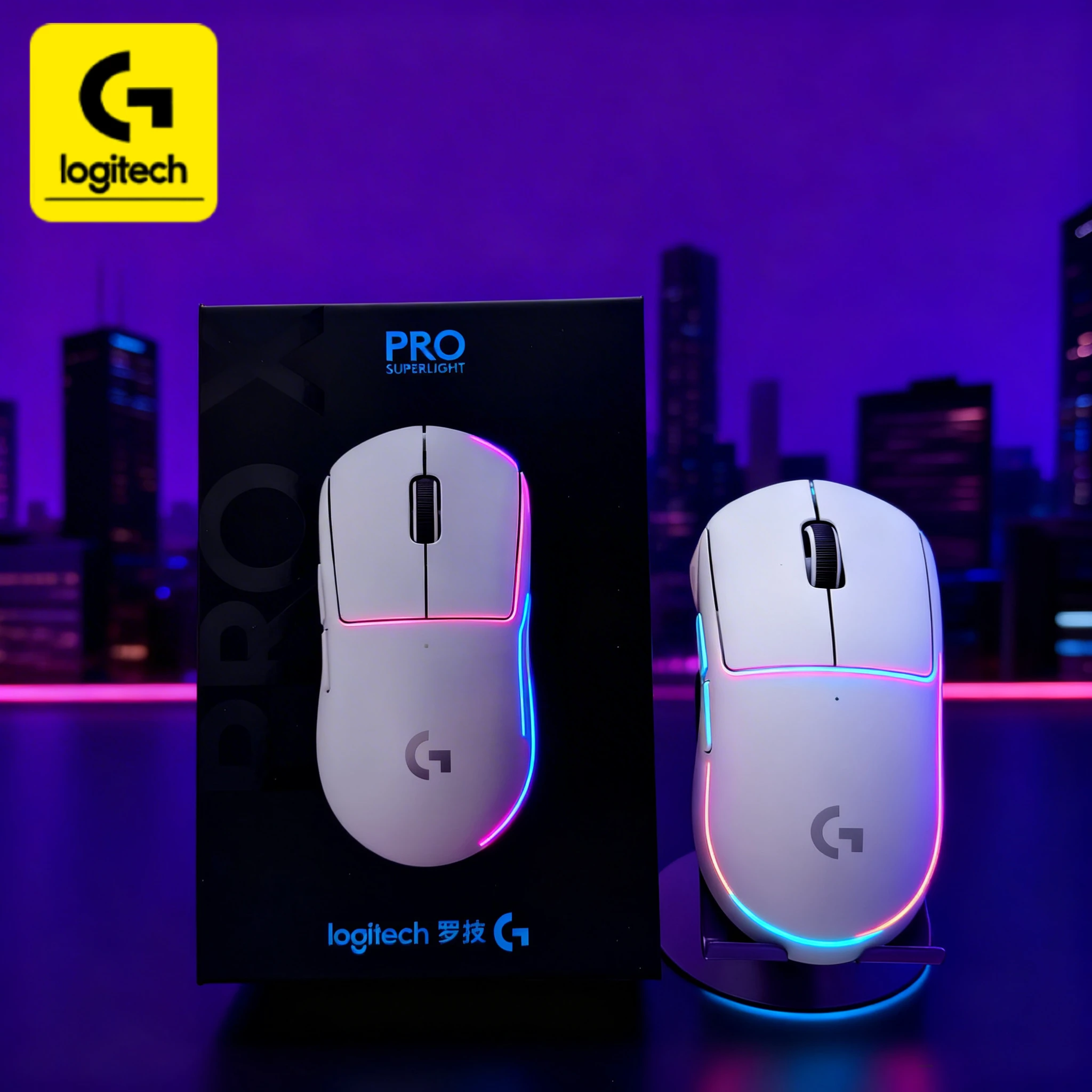 

Logitech G PRO X/G304 professional mouse, lightweight at 60g, Hero2 sensor, 44k DPI, 8kHz, 5 programmable buttons.