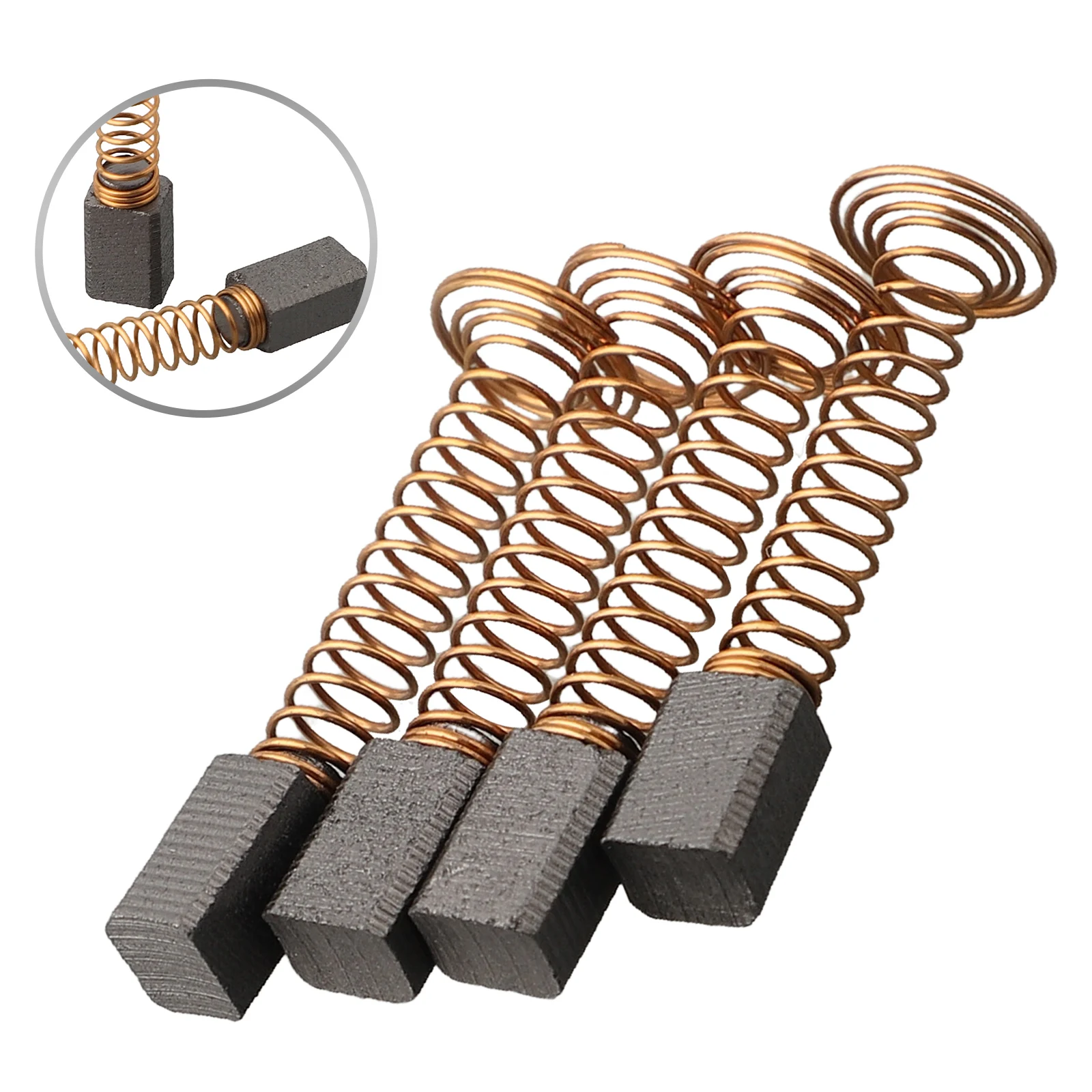4 pçs ferramentas elétricas escova de carbono para motor elétrico jade gravura metal 4.8*5.5*7.3mm para dremel 200/4000 mini broca