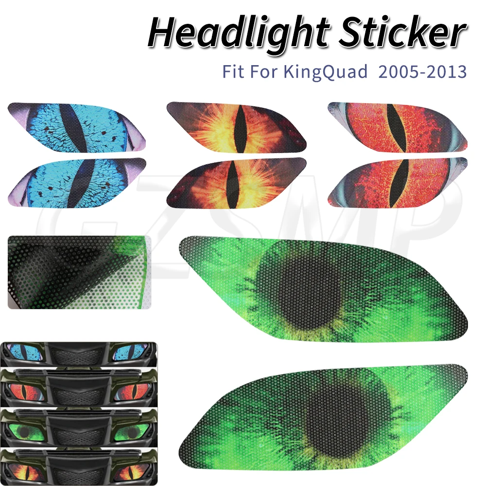 

ATV Front Headlight decorative sticker Graphics Kits Fit for King Quad 700 2005-2007 400 450 500 750