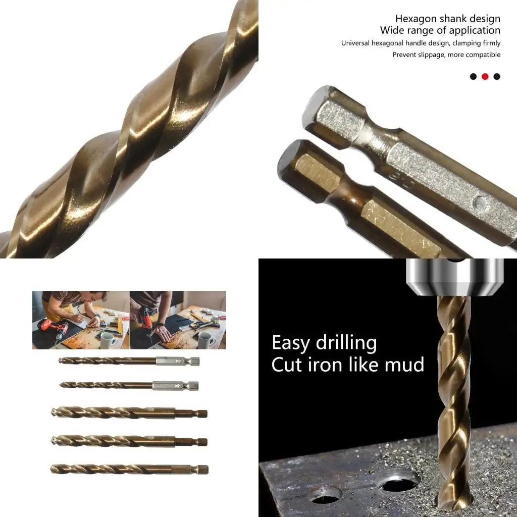 

Y1ud 5 кусочков 5/6/8/10/12 мм высокоскоростные стальные спиральные биты, установленные для точного бурения в дереве и