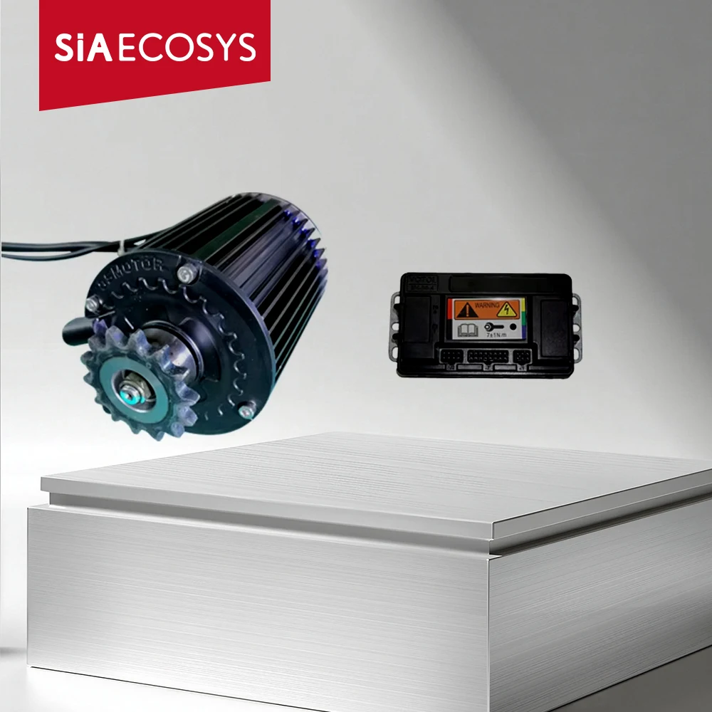 Electric Scooter mid Drive Motor Kit 1000W 72V 55KPH with EM50-4 Controller Belt Type Or 428 Sprocket Adapter Type for E-Scooter