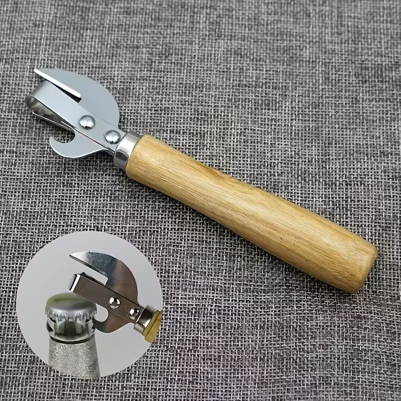 1Pc Portable Manual Lid Remover Multifunction Can Opener Utensil Gadgets Stainless Steel Opener 2-In-1 For Kitchen Canisters