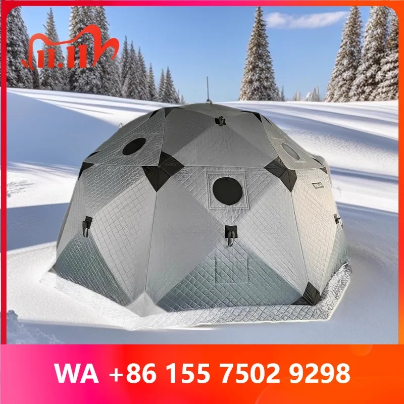 10 Person 4m 8 Side ThickNESS Insulation Winter Fishing Tent Outdoor Camping Party WindProof Sauna Carp Cube Shelter I Shelter