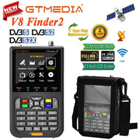 Hot selling!! GTMEDIA V8 Finder2 Satellite Signal Finder DVB-S/S2/S2X Digital 1080P HD H.264 VS ST-5150 FINDER PRO WS6933 WS6980