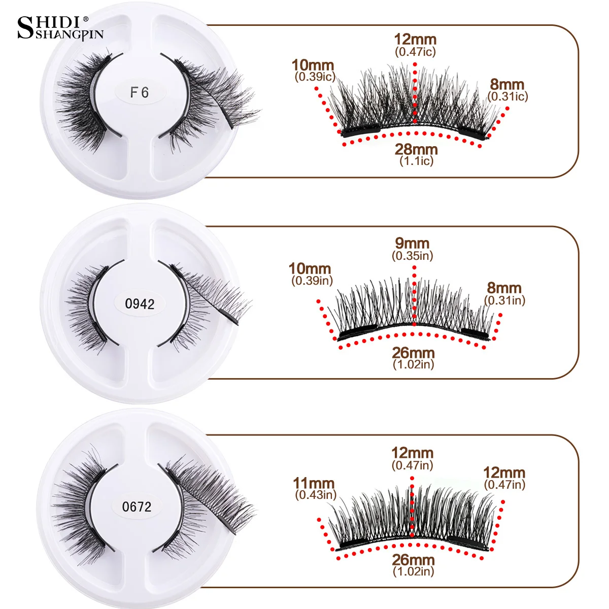 Magnetic Eyelashes Tweezers Set in bulk Easy to use Eyelash Extension Natural Curler 5 Styles Reusable False Eyelashes 1 boxes