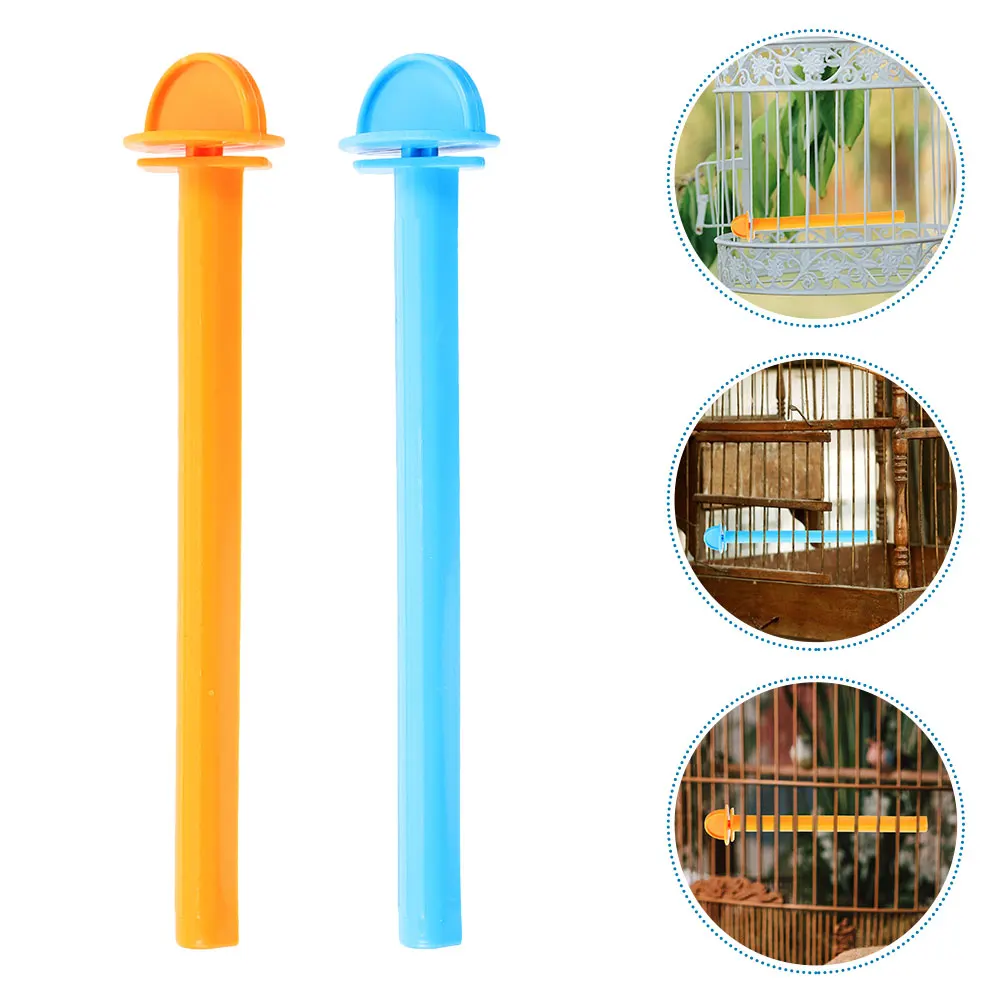 

8 Pcs Bird Stand Claw Stick Cage Perch Long Tail Perches Plastic Parrot Accessories