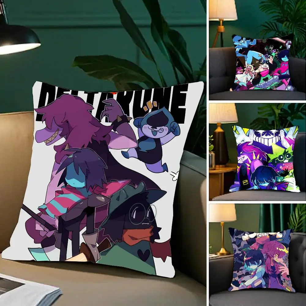 Deltarun Games Pillow Case Fashion Square Pillowcase Bedroom Sofa Room Ins Decoration Leisure