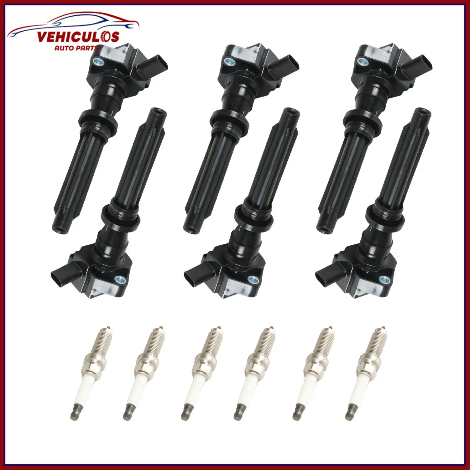

Ignition Coils Iridium Spark Plug For Land Rover Discovery LR4 Sport Velar V6 3.0L LR035548 93476 NGK93476 UF730 DX23-12A366-AC