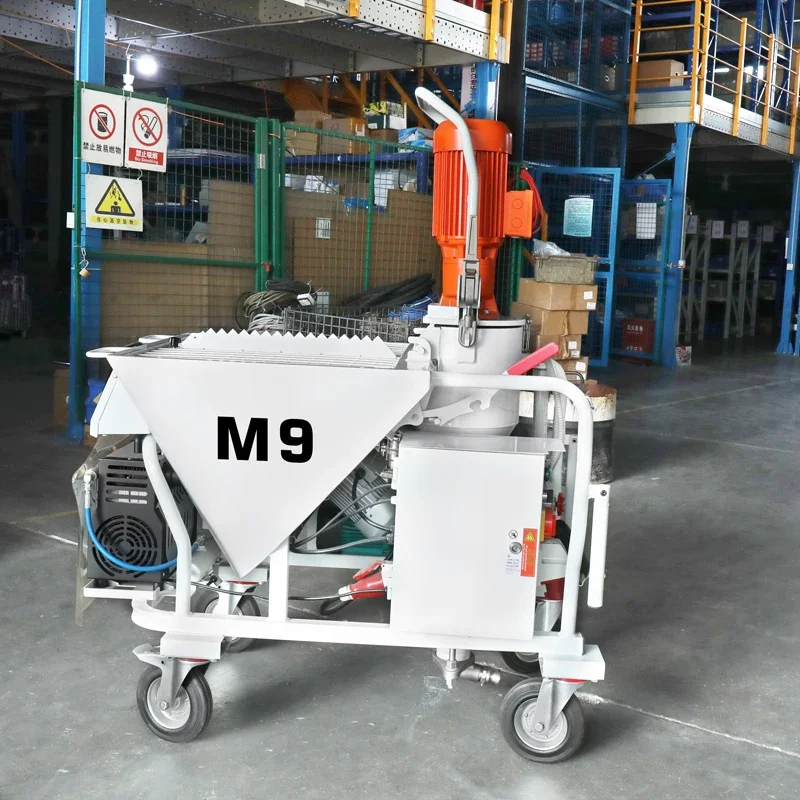 Macchina per spruzzatura di gesso per malta con pompa industriale per macchine edili completamente automatiche M9 Vendita calda