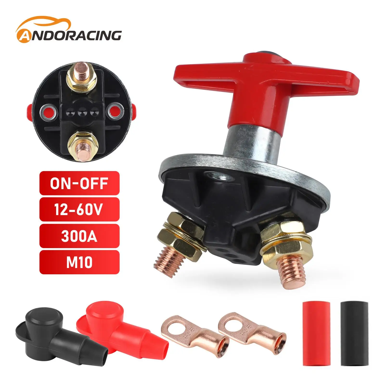 

12V-24V Electrical Switch Kits 150A-300A Fixed Key Battery Disconnect Isolator ON Cut Off Kill Switch For RV Yachts Boat Vehicle