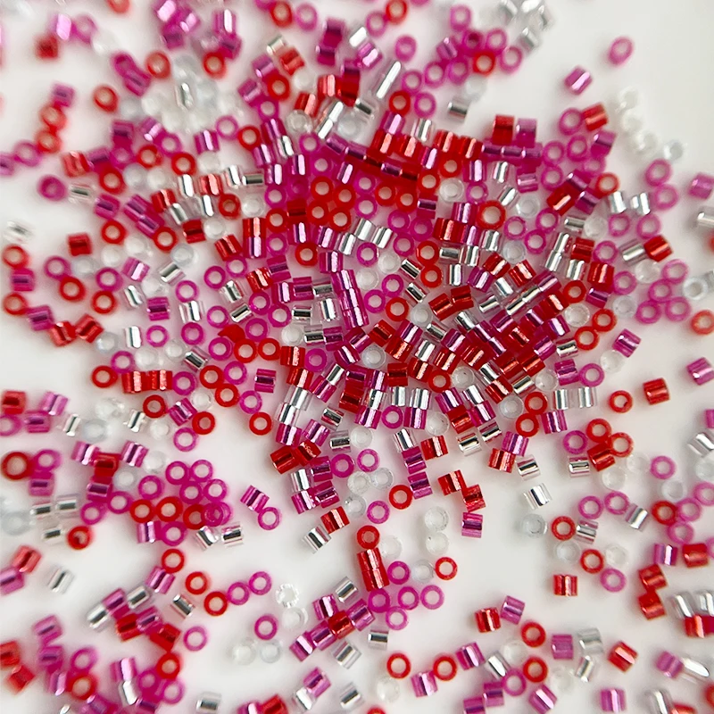 2000pcs DB 1.3*1.6mm MKY Silver-Lined Transparent Glass Beads 11/0 Japan Loose Spacer Seed Beads for Jewelry Making DIY Sewing