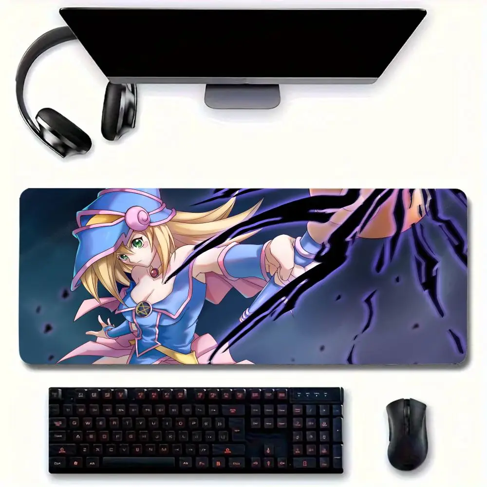 Anime Yugioh Dark Magician Mouse Pad grande tappetino per mouse per home office tappetino da scrivania in pelle impermeabile per giocatori tappetino per mouse per Computer K
