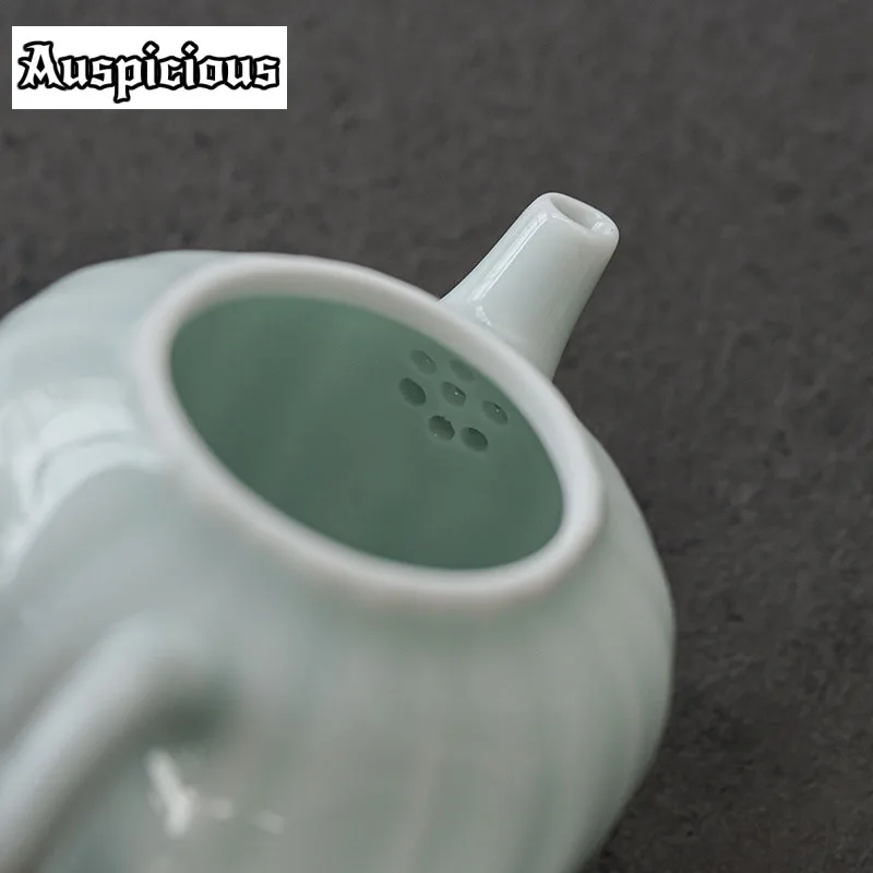 110ml Jade Porcelain Teapots Small Xishi Ceramic Tea Pot White Porcelain Teakettle With Handle Teaset Home Decoration Accessorie