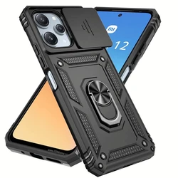 Slide Lens Protect Funda For Redmi 12 12C 10 10C 13C Note 12 Pro Shockproof Armor Case For Xiaomi Mi 13T 12T 11T Pro Back Cover