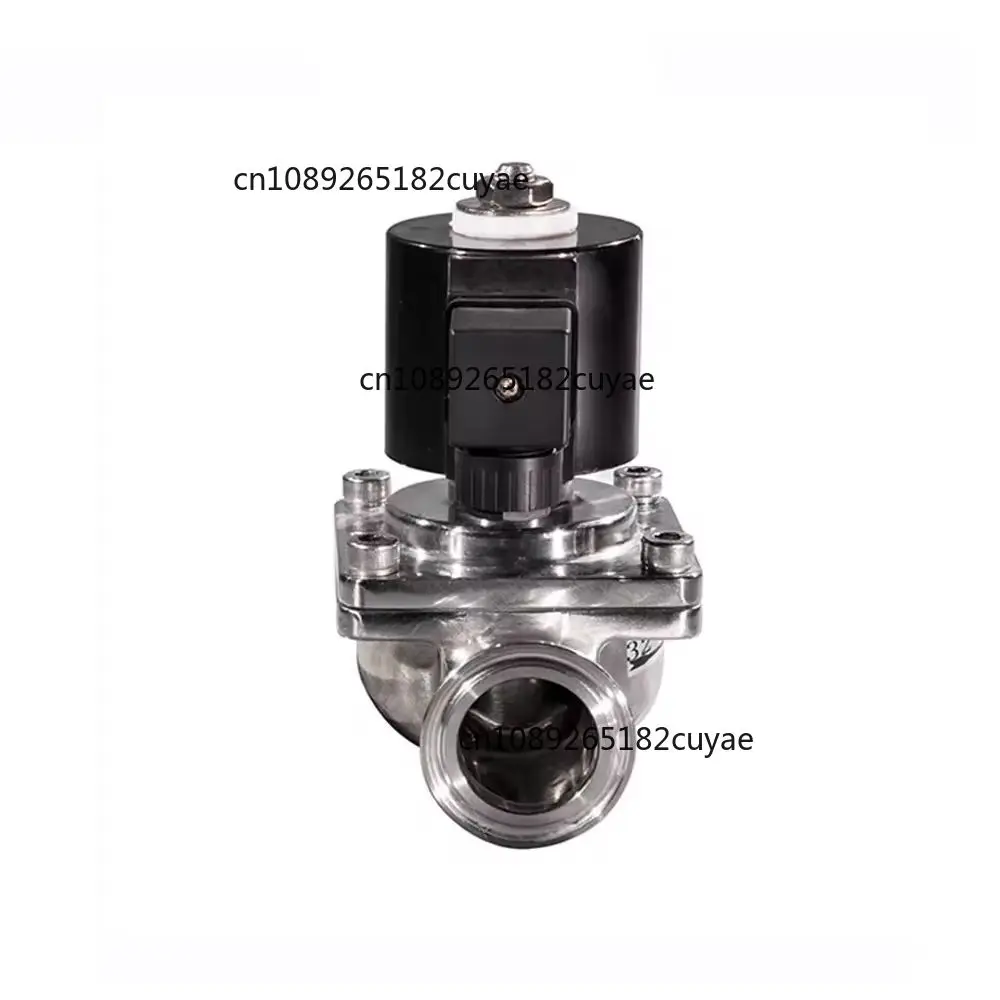 High Quality Stainless Steel Food Grade Water Solenoid Valve with Sanitary Tri Clamp for Fluid Control