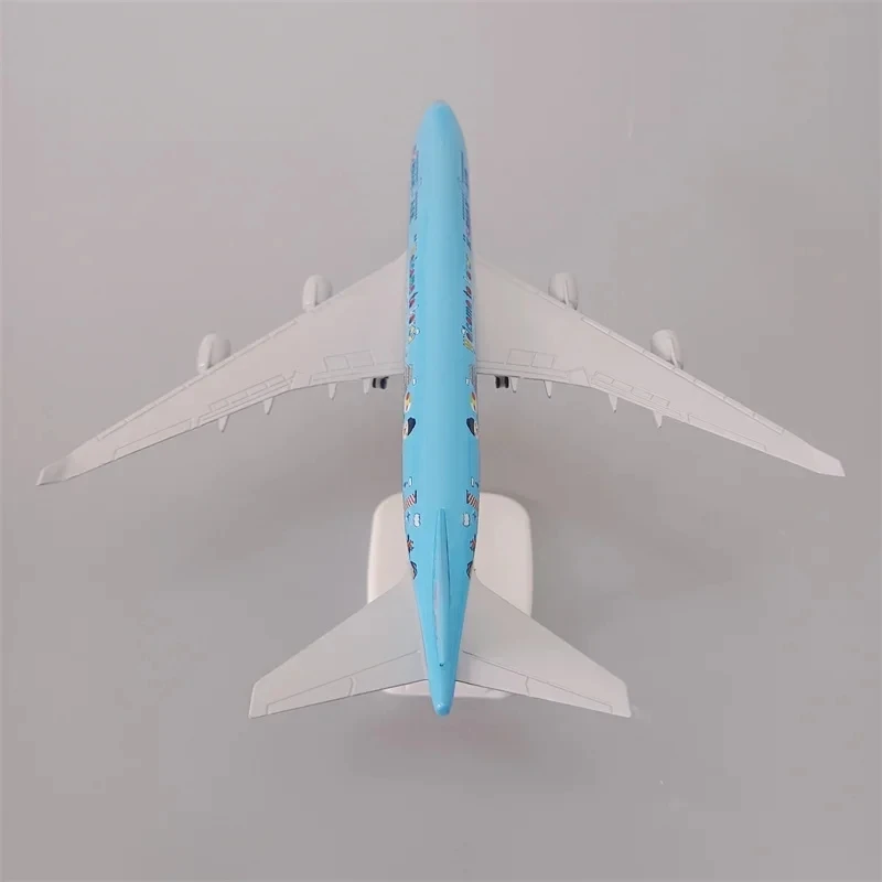 20cm Alloy Metal Korean Air Boeing 747 B747 Airline Welcome to Korea Airplane Model Collectible Gift