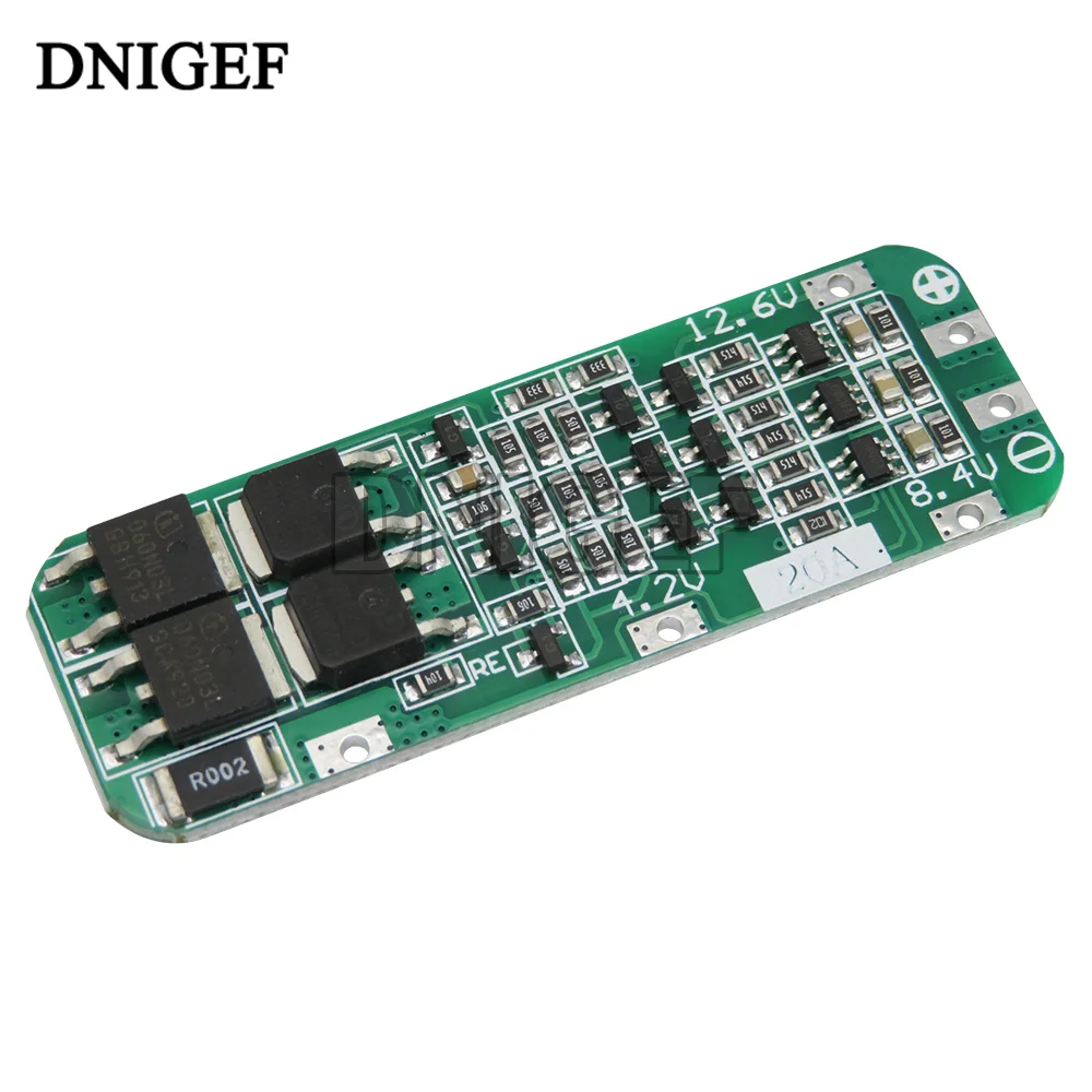 DNIGEF 3S 60A 4S 40A Li-ion Lithium Battery Charger Protection Board 18650 BMS 11.1V 12.6V/14.8V 16.8V Enhance/Balance