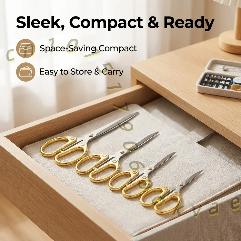Stainless Steel Embroidery Scissors Vintage Sewing Shears Precision Craft Cutting Tool for Needlework Cross Stitch DIY Art