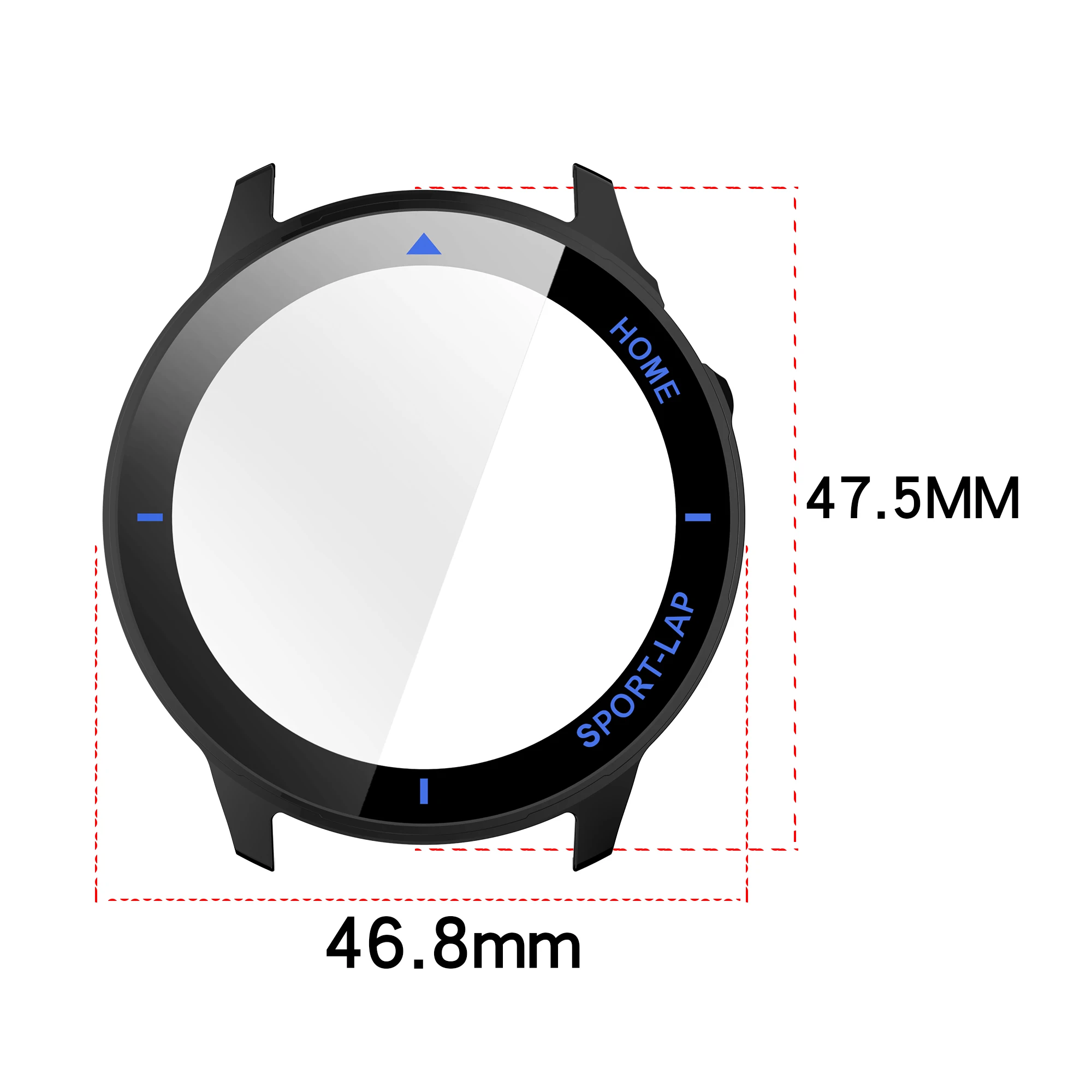 PC Case＋HD Glass For Huawei Watch GT Runner 2 Anti-falling Hard PC Screen Protective Cover Huawei Watch GT Runner 2 Accessories