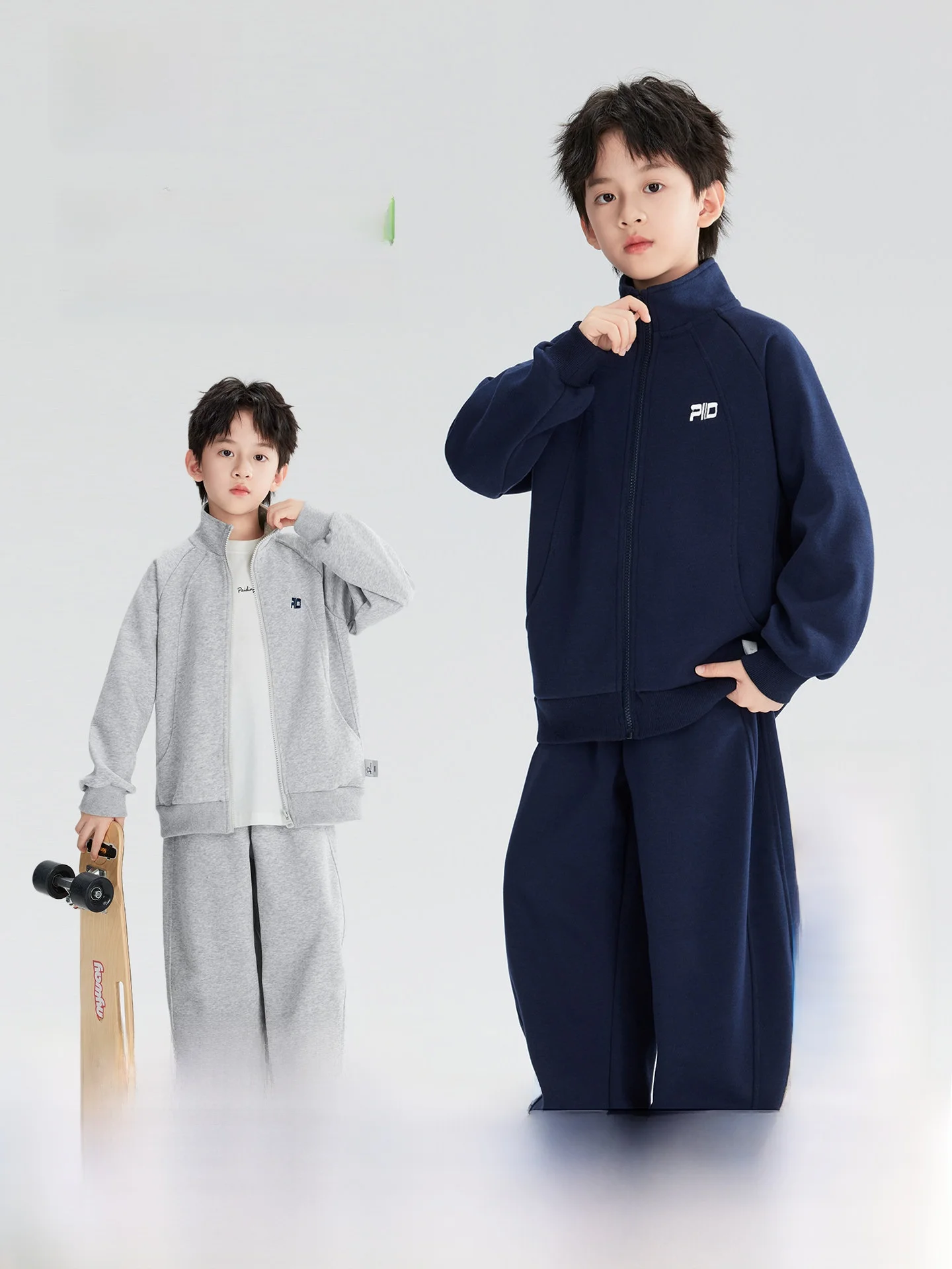 Casual Hoodie Sweatshirt Boys Set Korean Style Spring Autumn Two-Piece Jacket Pants Outfit Children Sportswear Leisure Stand ...