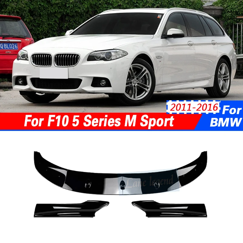 

Губа переднего бампера автомобиля для BMW F10 5 серии 535i 528i M Sport 2011-2016 Комплект кузова фартуки отделка диффузор разветвители