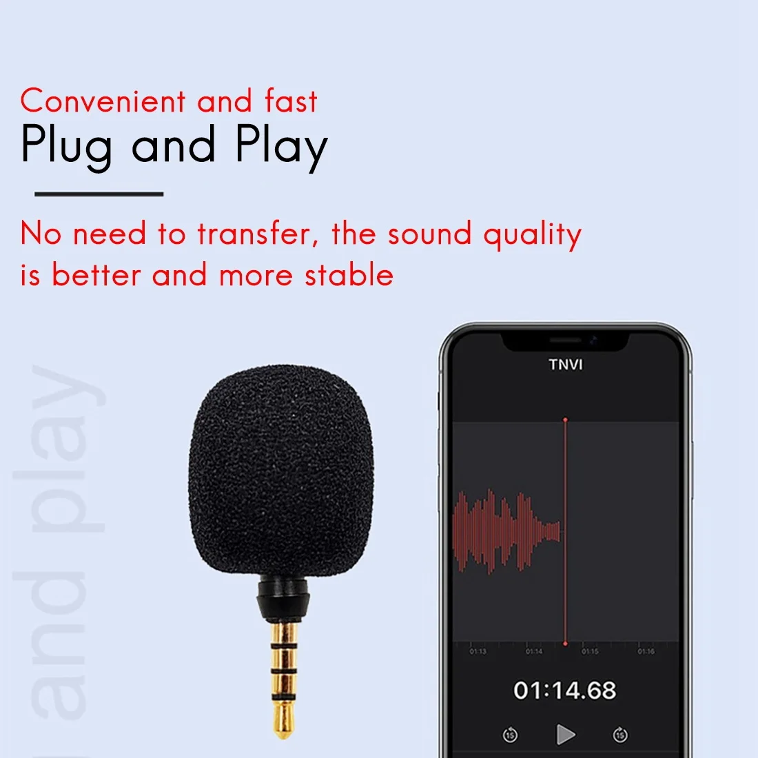 Mini Microfone Condensador, Microfone Lavalier, Altifalante Headset