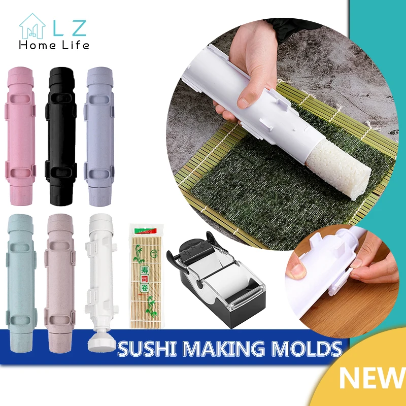 

DIY Sushi Maker Roller Rice Mold Sushi Making Machine Vegetable Meat Rolling Device Onigiri Mold Sushi Tools Kitchen Accessories