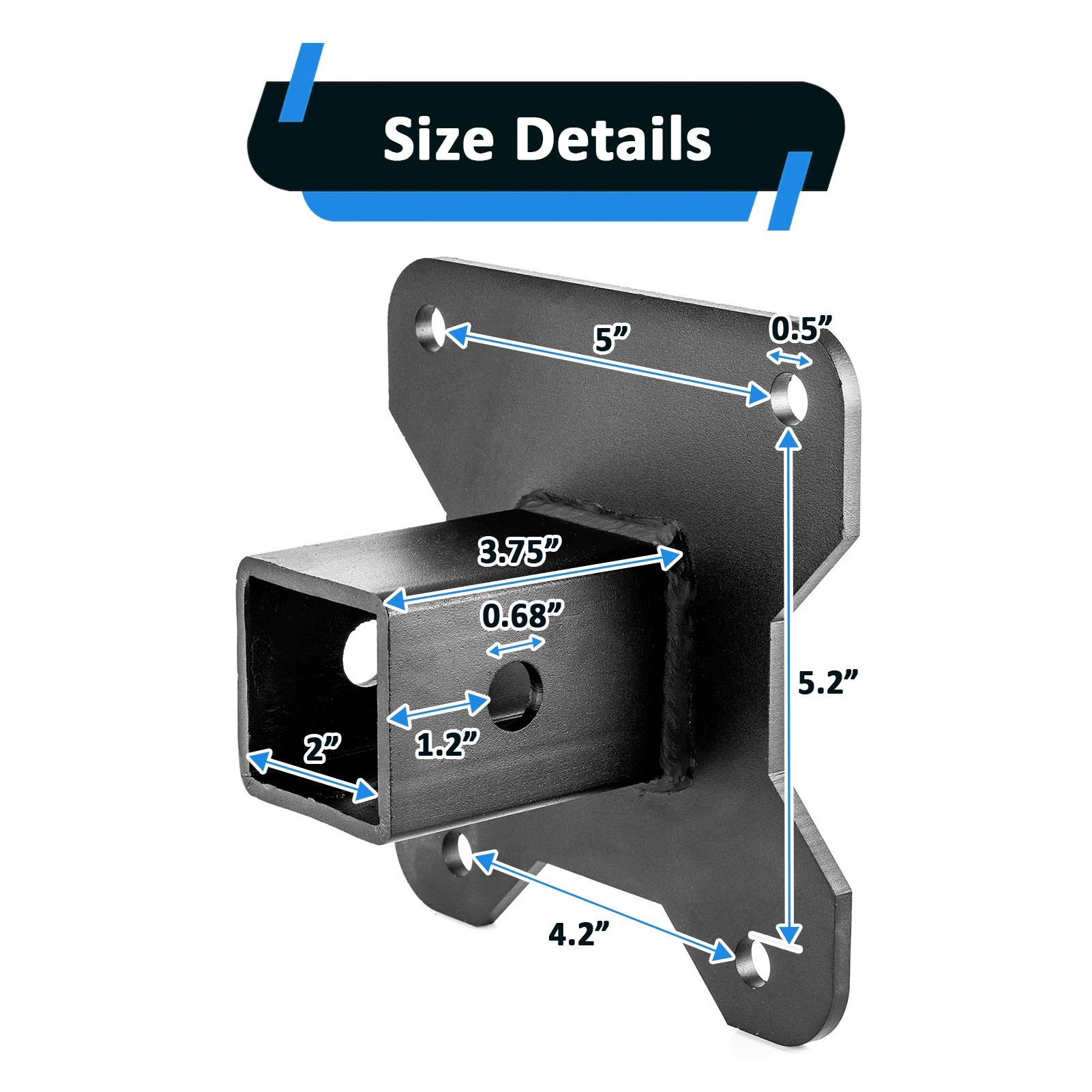 UTV Rear Trailer Hitch 2