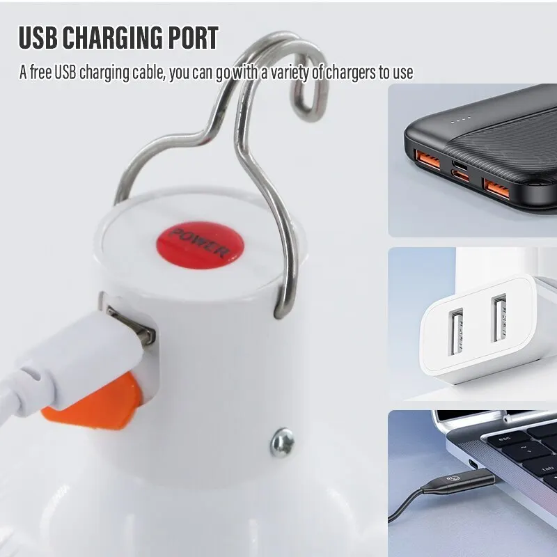 Hanging LED Street Lamp Charging Lamp Multifunctional Lamp Charging Energy-saving Lamp Emergency Lamp Camping Lamp Charging image 5
