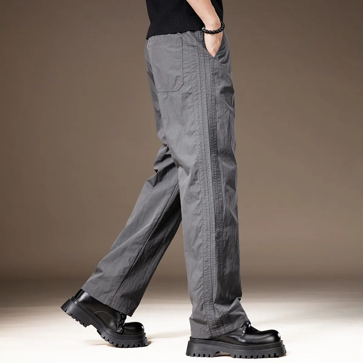 

High-End Men's Outdoor Workwear Trousers Loose Straight American Sle Qui Dry Sports Casual Pants Faion Urban Youth Summer