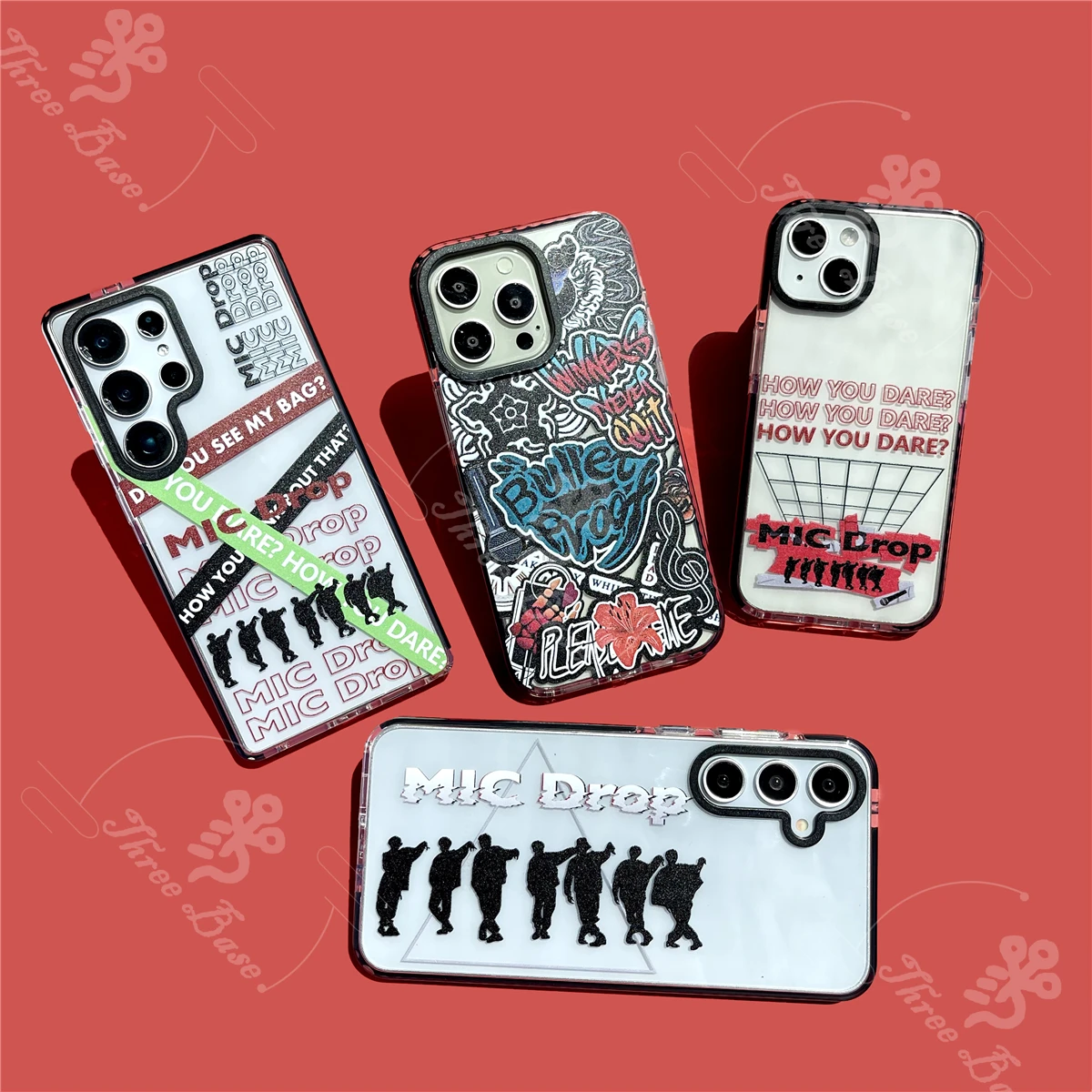 جراب هاتف Mic Drop jk Tattoo لهاتف سامسونج جالاكسي S25 ULTRA S24 S23 S22 S21 S20 A56 A55 A54 A36 A35 A06 A05 A52 A53 A16 A15 A14 #1
