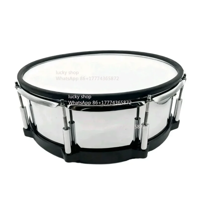Electronic Drum 14 Inch Military Drum/six Sensor Triggers/electroplated Rigid Cavity