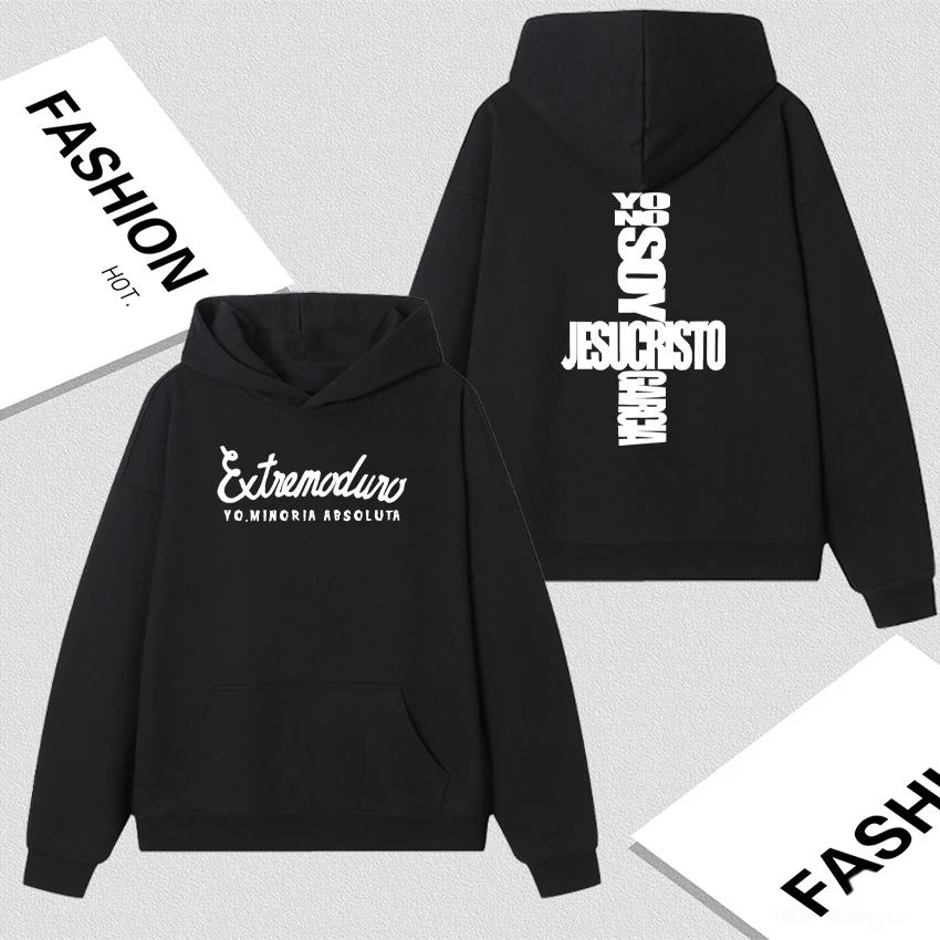 

Hot Sale Band Extremaduro Yo No Soy Jesuscristo Garcia Sweatshirt Men Women Harajuku Casual Fleece Hoodie Retro Gothic Pullover