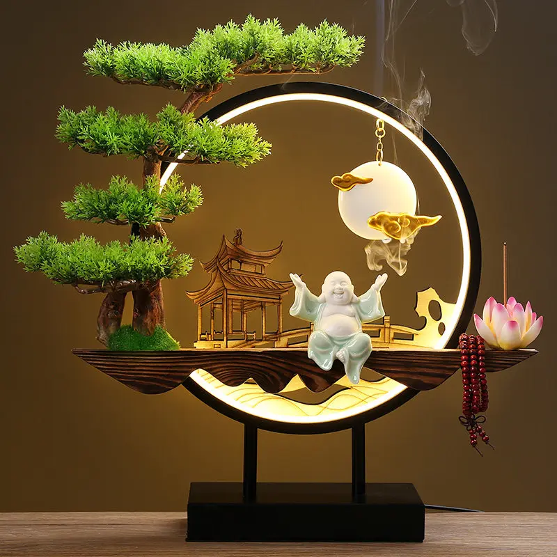 Zen Incense Bakhoor Burner Holder Home Fragrance Incense Stick Burner Waterfall Decor Quemador De Incienso Buddhist Supplies
