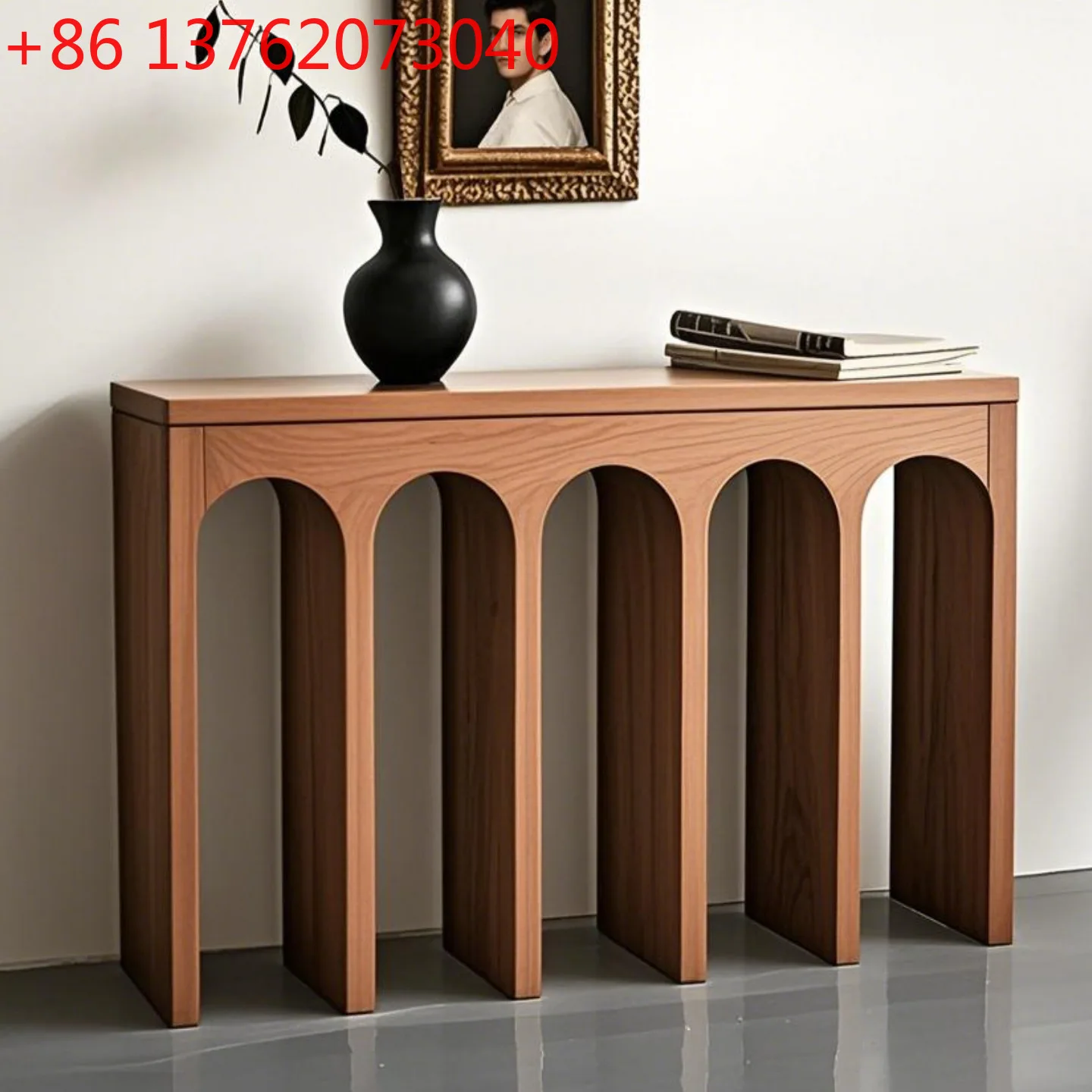 Modern simple paint porch table creative art entrance porch table