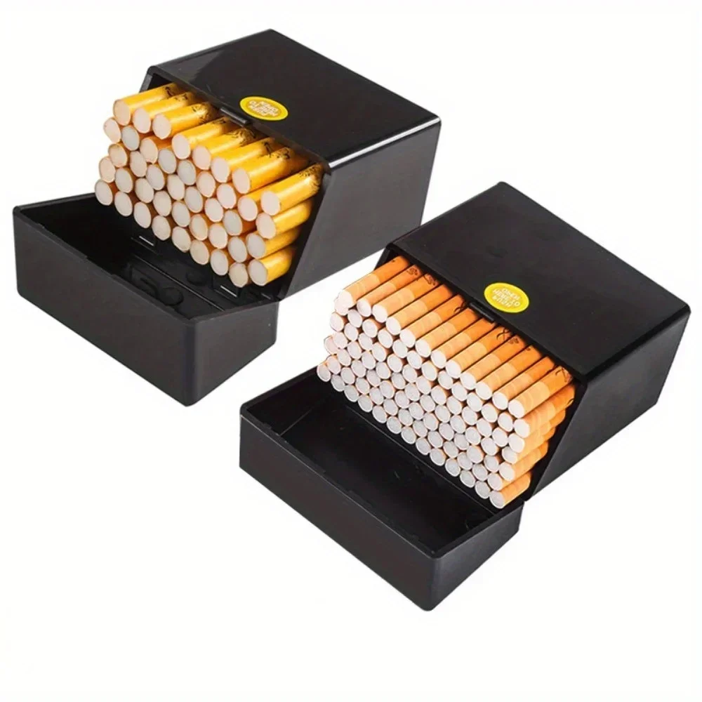 50 Cigarette Case Plastic Portable Rough Cigarette Storage Box Moisture-proof Sealed Cigarette Case Smoking Accessories