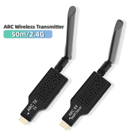 AIXXCO 2.4G Wireless ARC audio Transmitter Receiver Audio 50M Extender Adapter For HDMI-compatible ARC Power Amplifier Sound Bar
