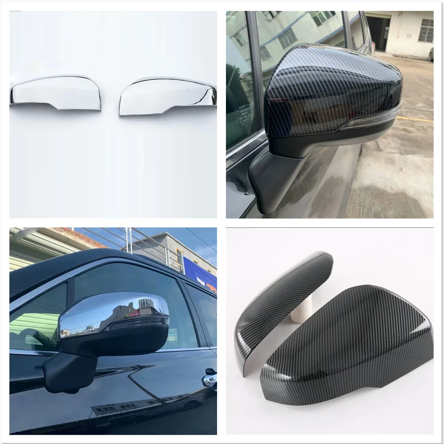 

For Subaru Forester 2019 - 2022 Accessories Door Wing Rearview Mirror Case Side Mirror Chrome Protection Cover Trim