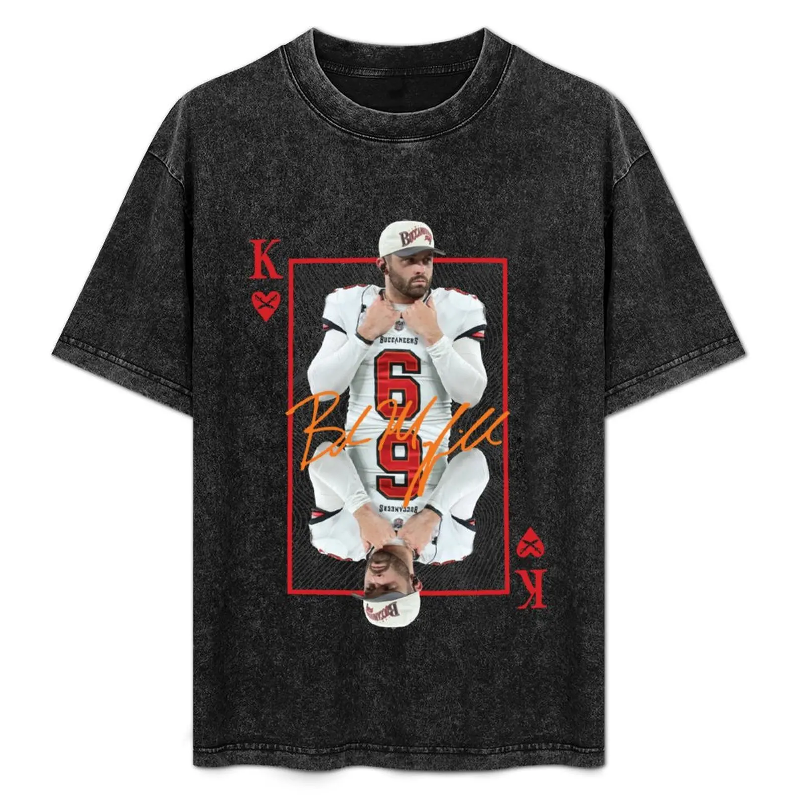 Baker Mayfield / King Card Edition T-Shirt boys animal print vintage anime shirt designer shirts plain black t shirts men