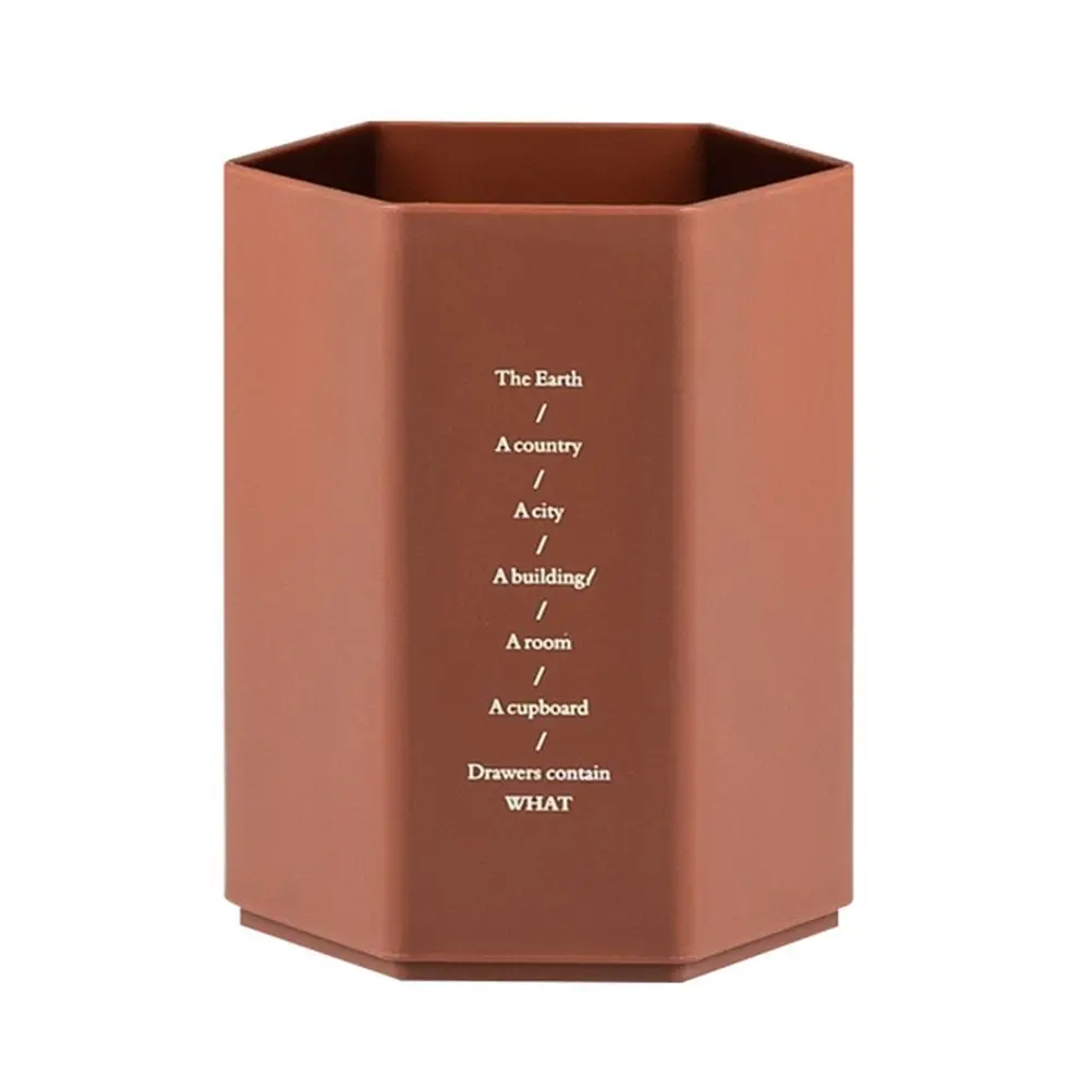 

Stationery Supplies Pen Holders Desktop Office Organizer Pencil Storage Cylindrical Plastic Pen Stand Office