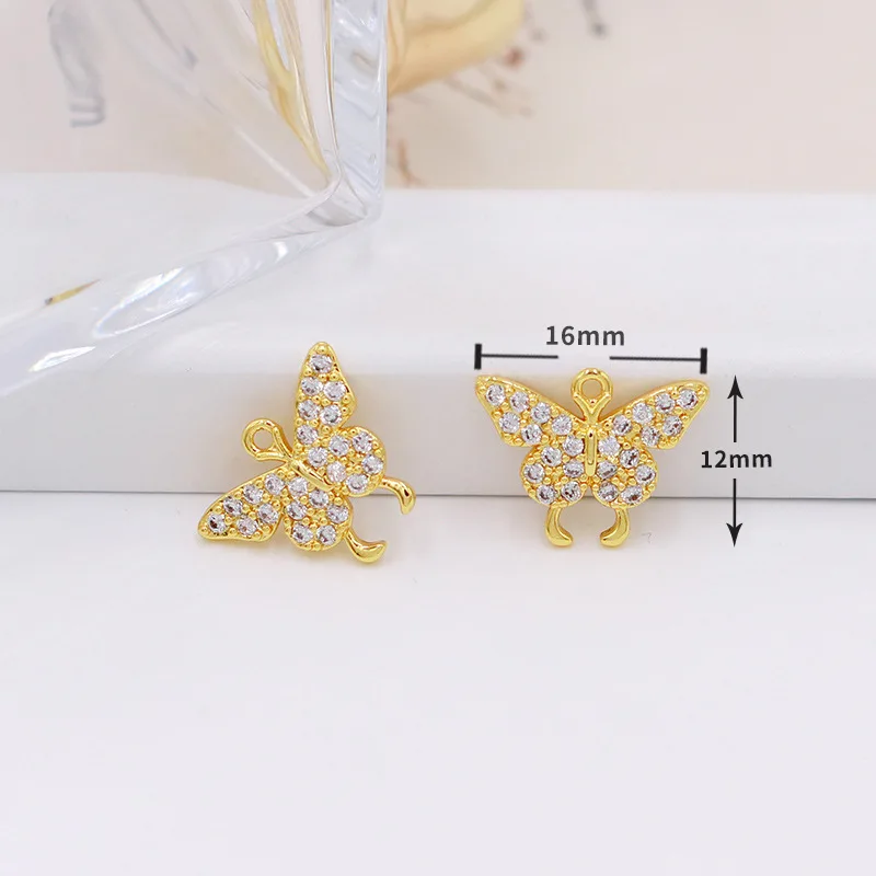 Рисунок 2 - латунные цирконовые подвески-бабочки для DIY ожерелье