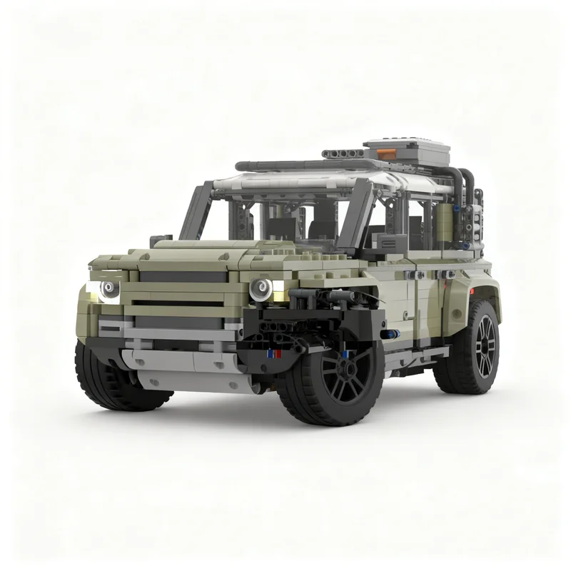 2866pcs MOC Technical Front Jump SEAT 1 10 Defender 110 RC Model Building Blocks Display 3D Collection Assemble Art Creative