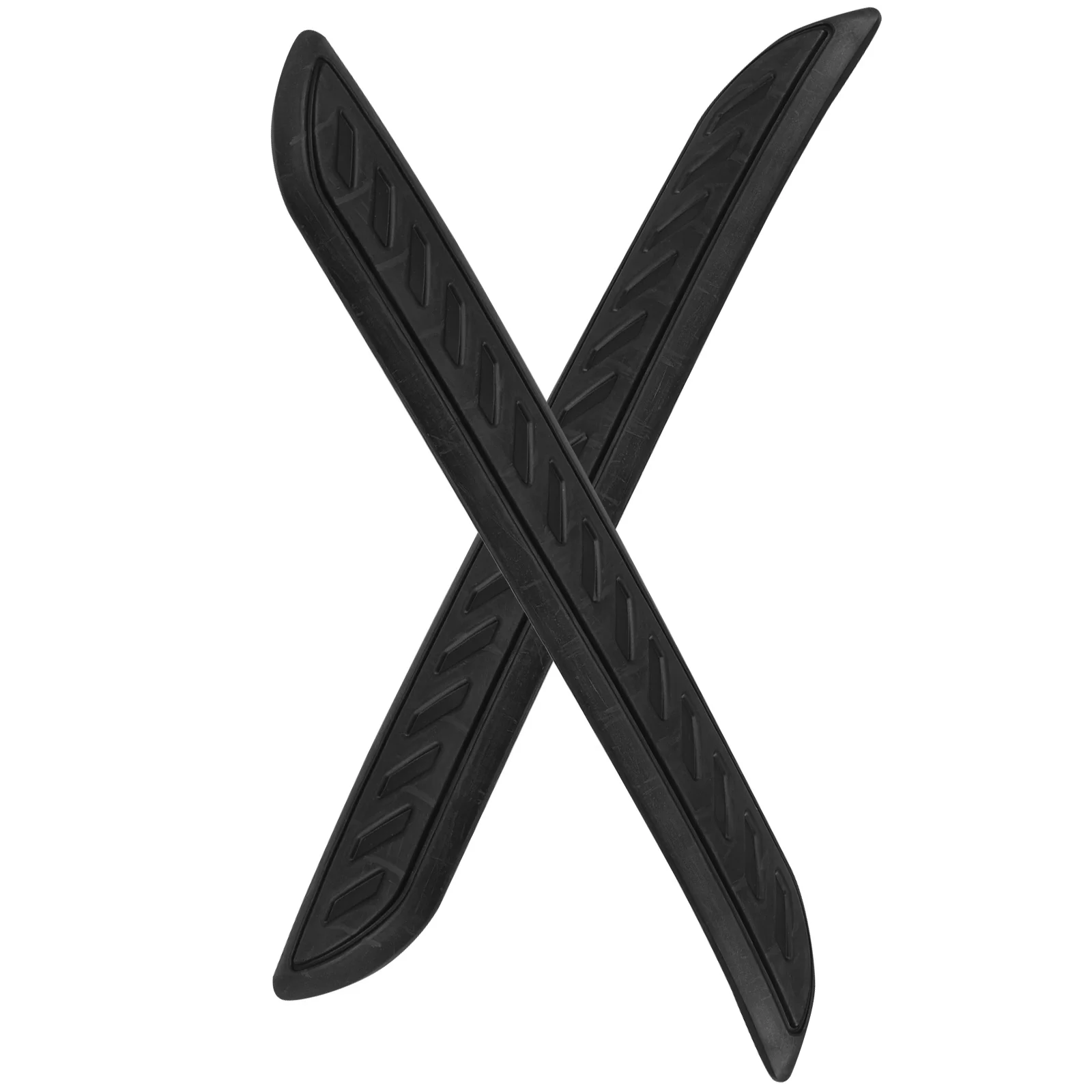 

2pcs Car Anti-Collision Rubber Bumper Guard Strip Wear Resistant Impact Protection Universal Fit SUV Front Rear for Vehicle