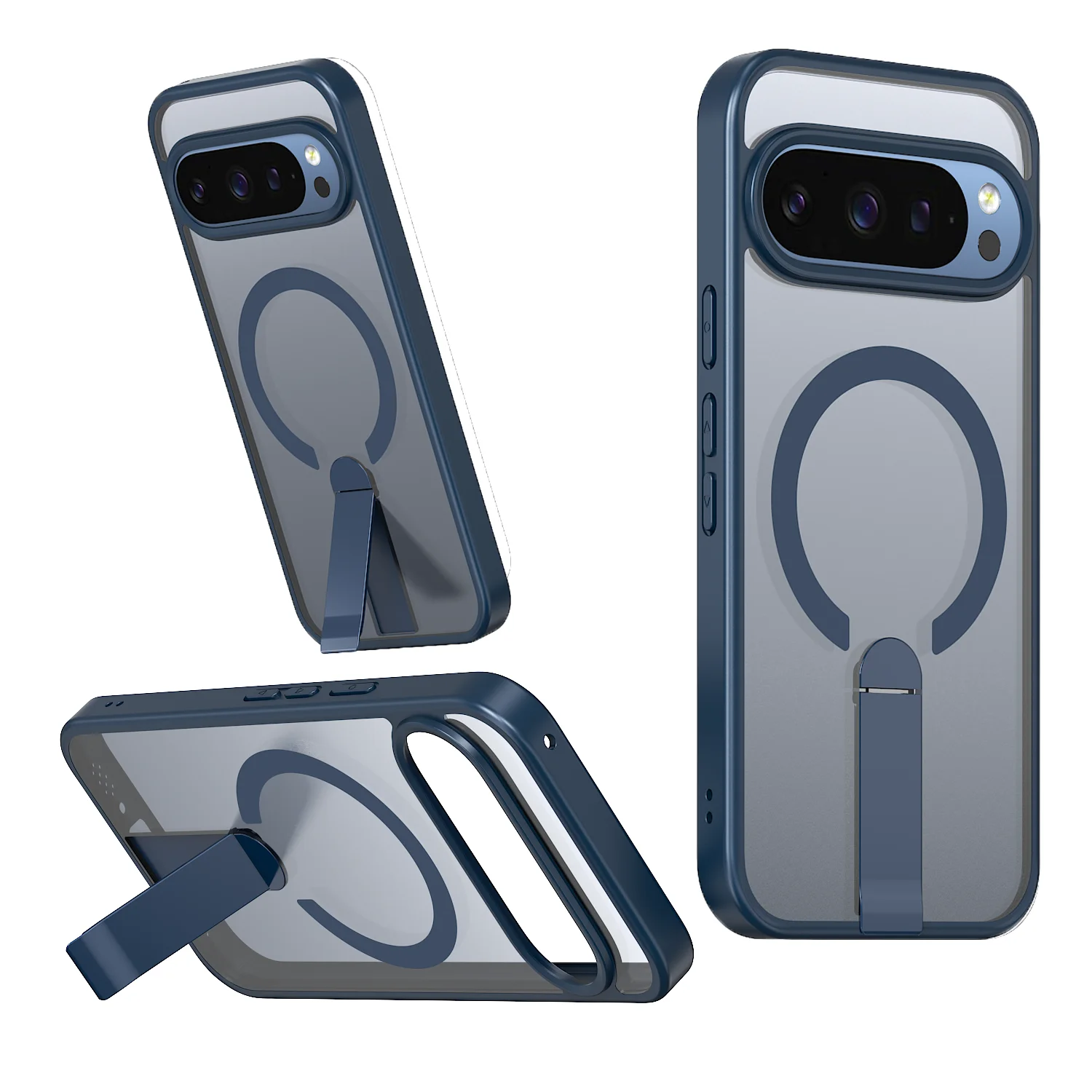 Armor Design Invisible Bracket Magnetic Translucent Case For