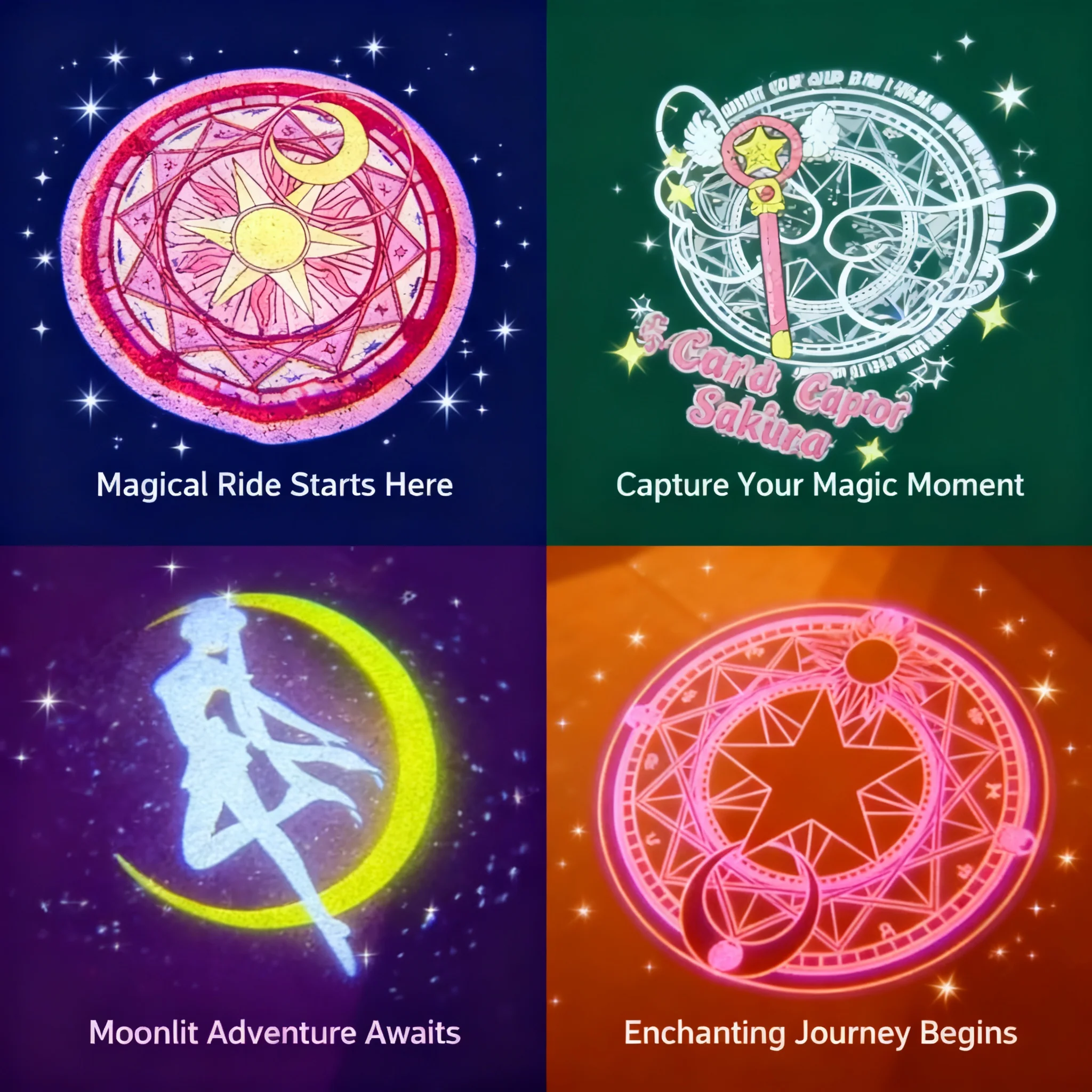 

Anime Sailor Moon Car Welcome Light Projector Lamp Motorcycle Atmosphere Cute Gift Accessory Floor Decoration