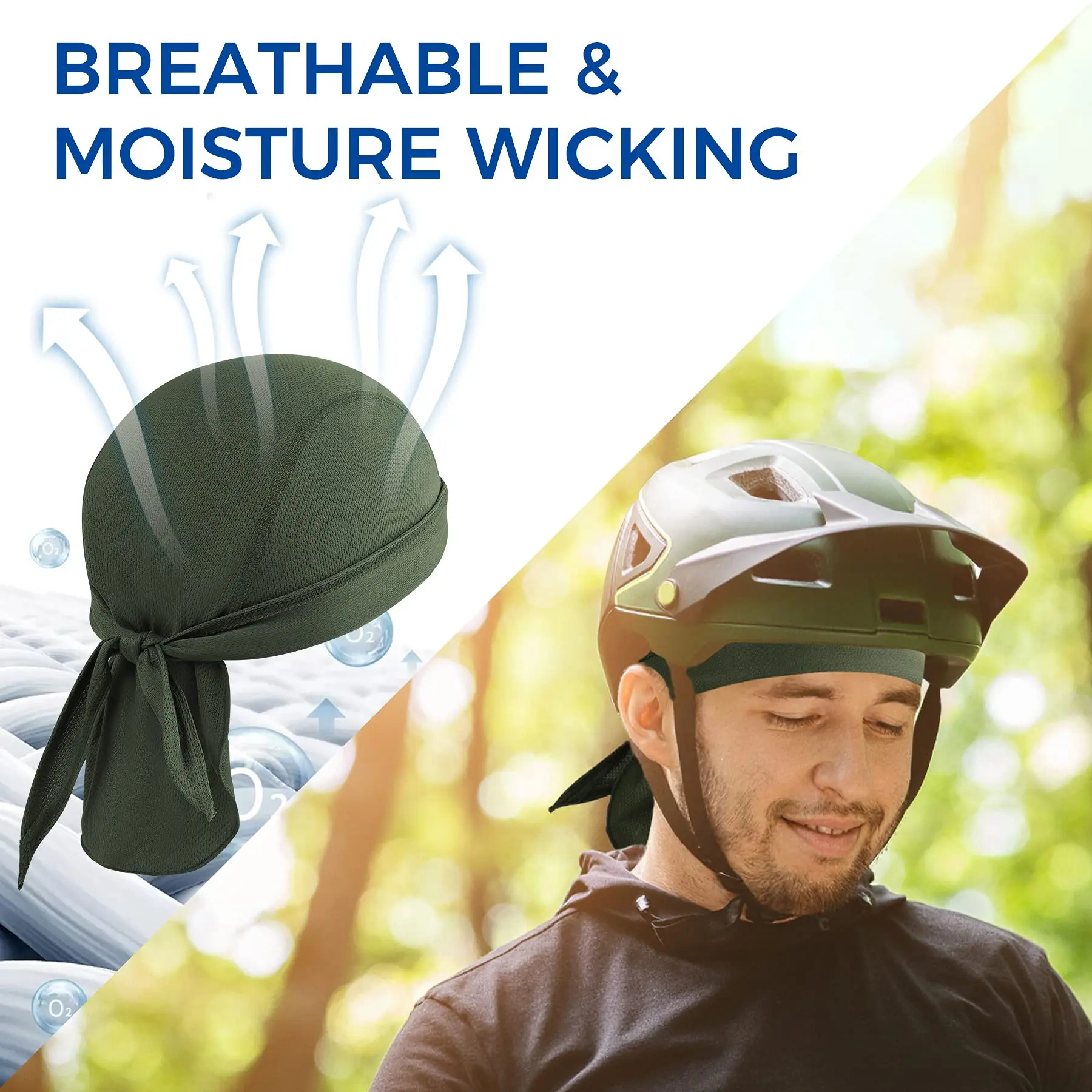 

Sweathead helmet lined with skull cap Breathable dewcloth suitable for motorcycles