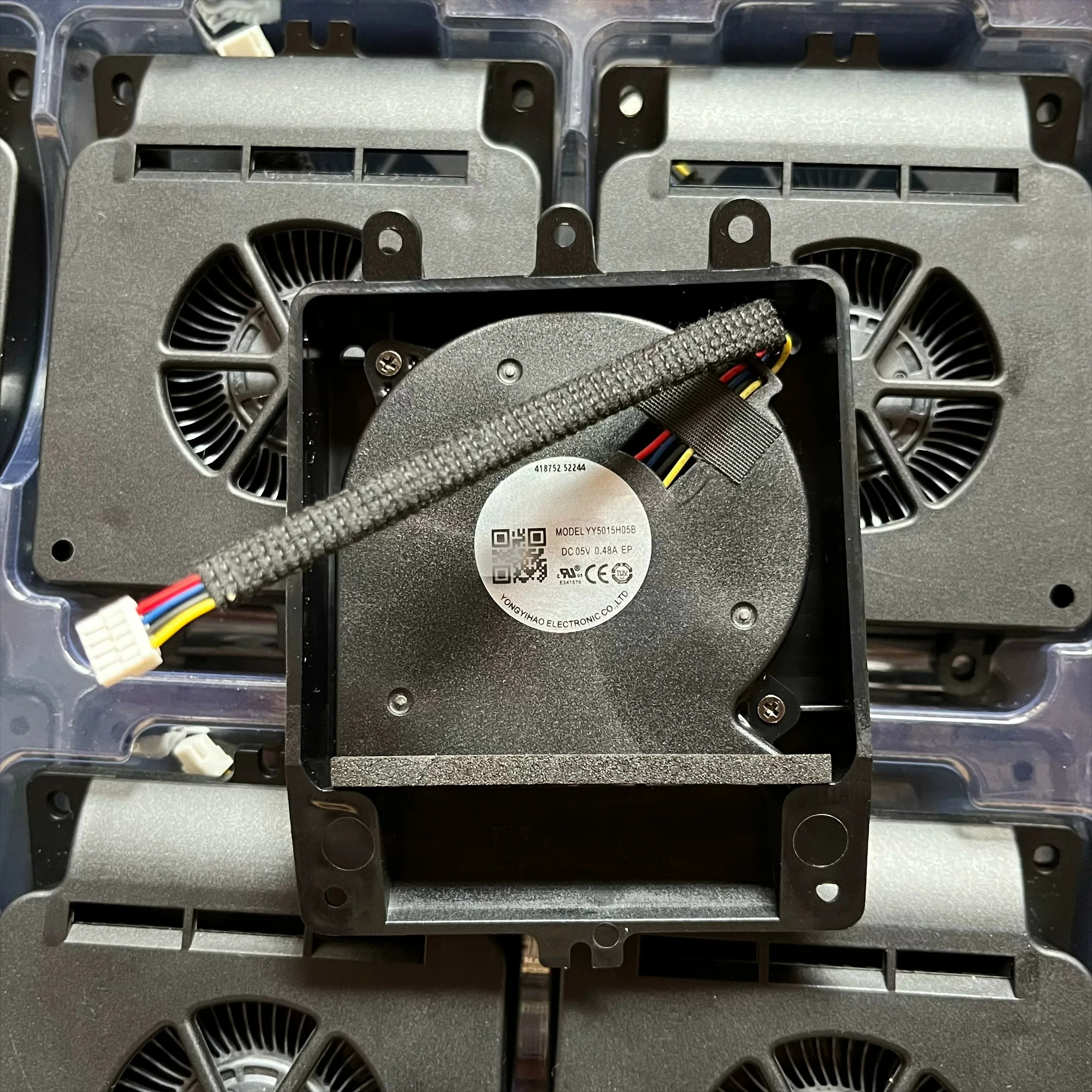 PWM Cooling Fan YY5015H05B DC 5V 0.48A 4‑Wire for AITO M9 Charging Module